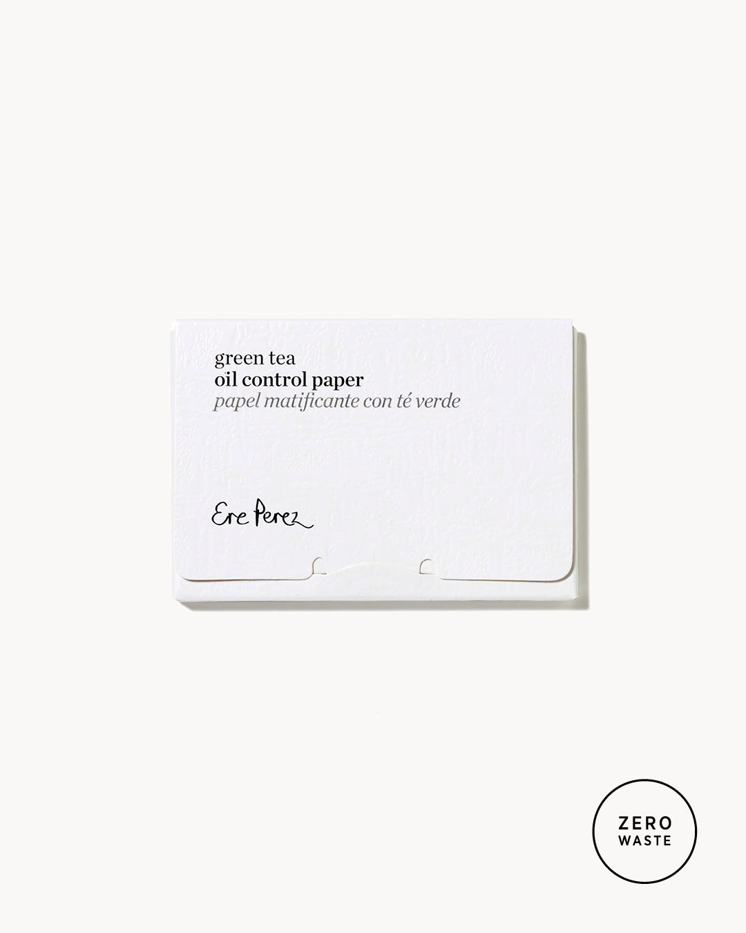 papel matificante con té verde